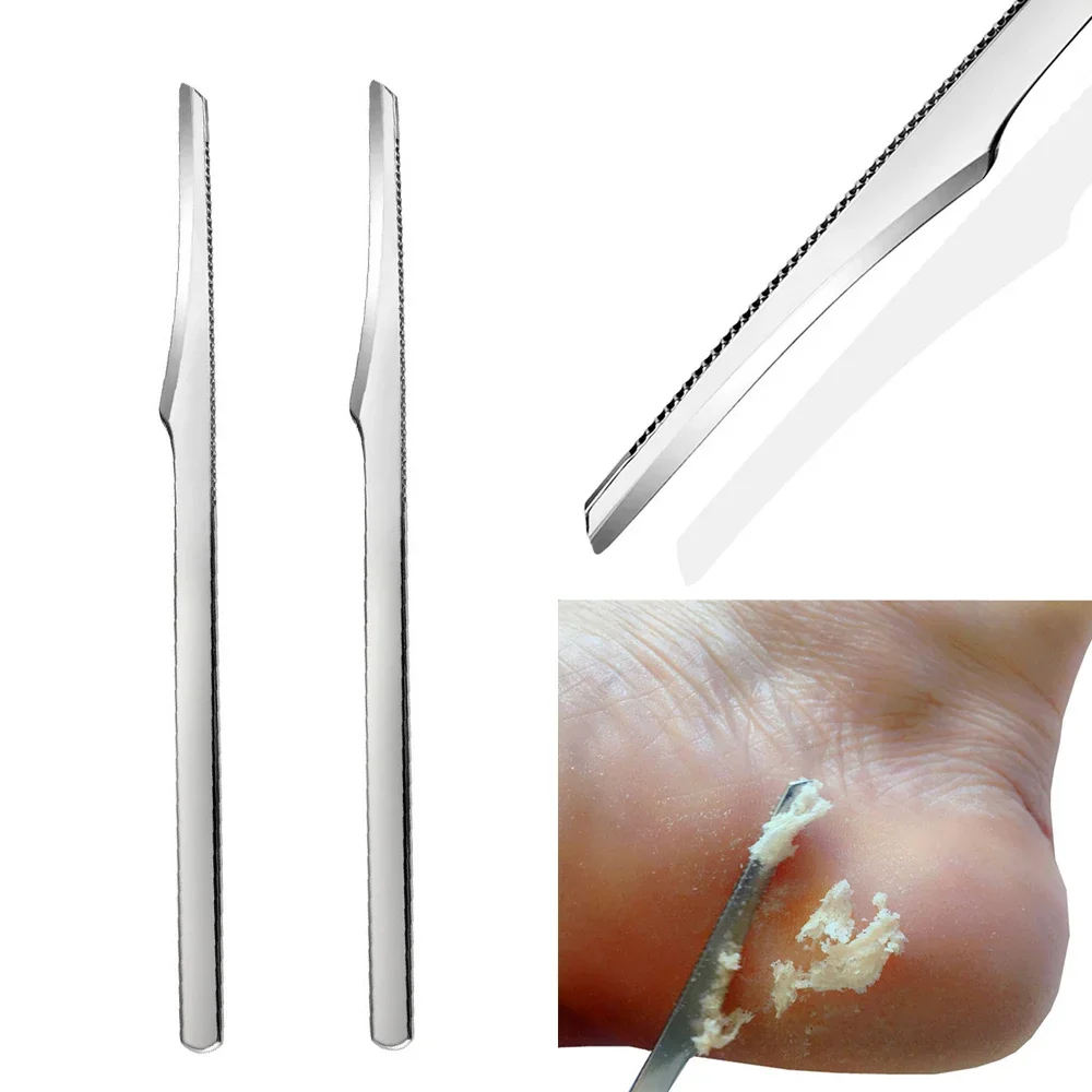 1pc Foot Scraper Toe Nail Feet Pedicure Knife Dead Skin Remover Stainless Steel Heel Scraper File Manicure Pedicure Tools