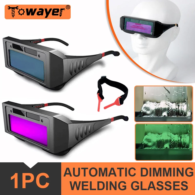 Automatic Dimming Welding Glasses Welding Helmets Solar Goggles Special Anti-glare Glasses tools For Welders Automatic Dimming