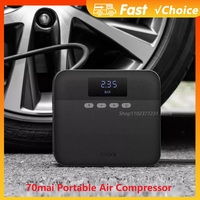 Original 70mai Portable Air Compressor Tire Inflator Air Pump for Car Tires DC 12V Tire Pump Preset tire pressure For Bike Ball
