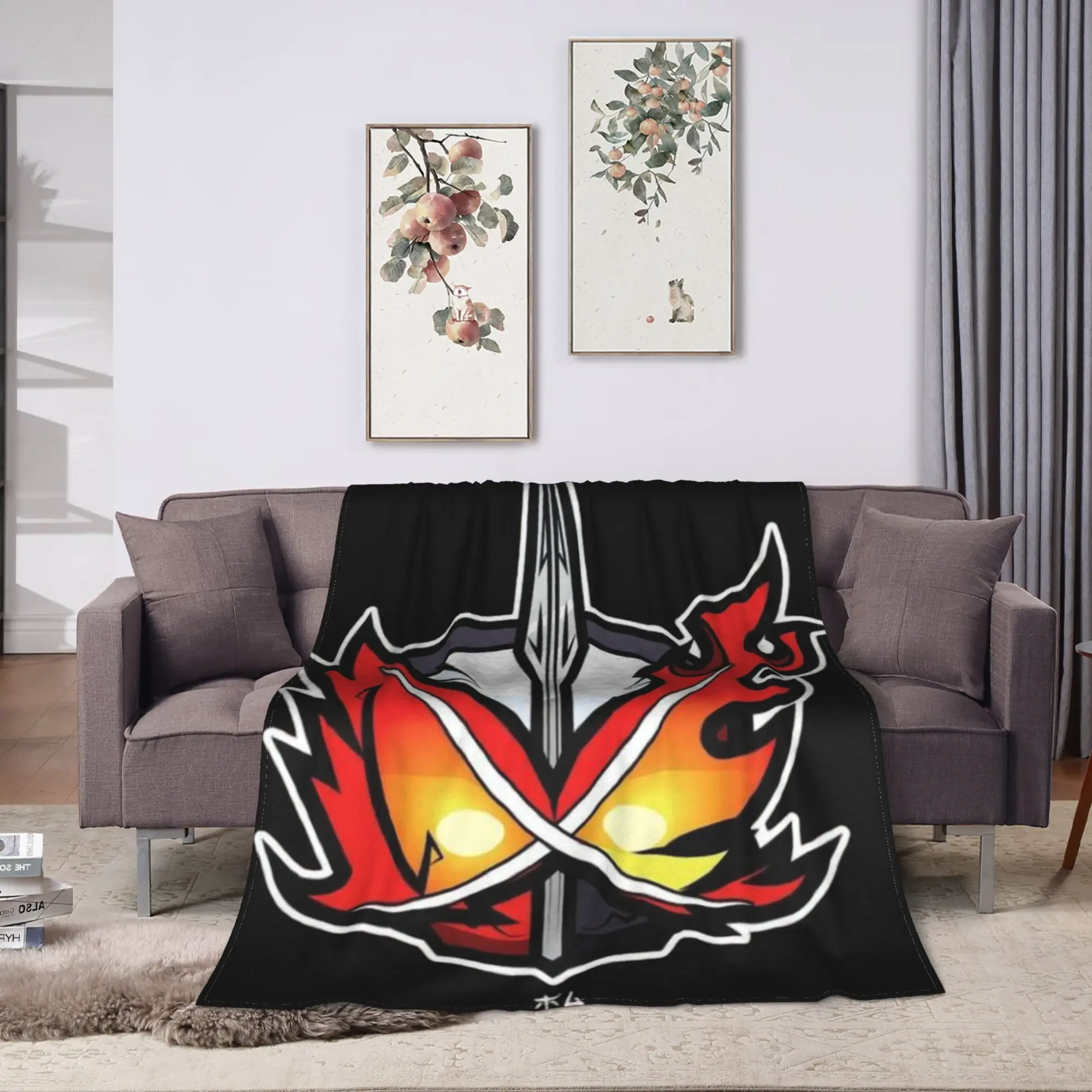 Kamen Rider Cartoon Blanket Quality Warm Soft  Bedding Throws Winter Travel Living Room Funny Bedspread