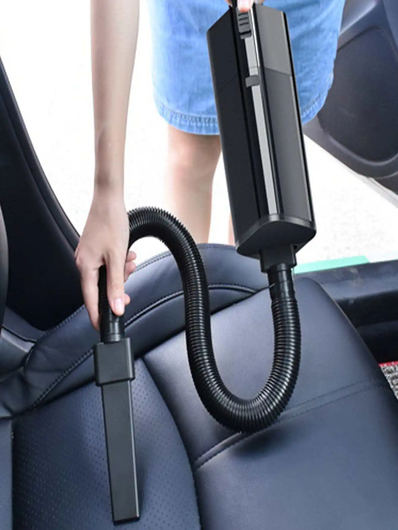 1pc New 12V High Power Car Vacuum Cleaner - Wet & Dry Handheld Dual-use Vacuum