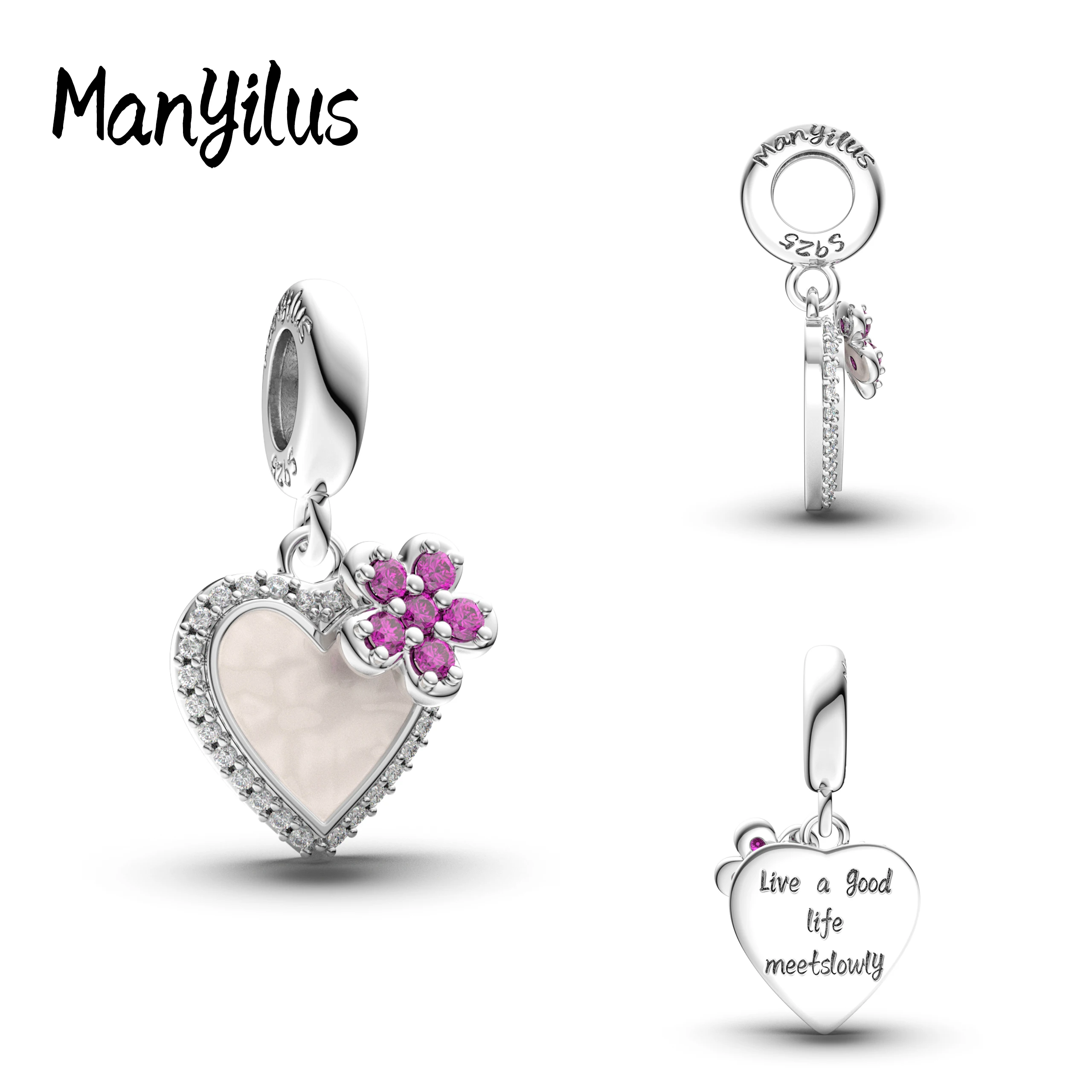 

Manyilus Charms Plata 925 Charms 925 Originales Bracelets Fashion Jewelry Woman Beads for Needlework Pendant Charm Bracelet S925