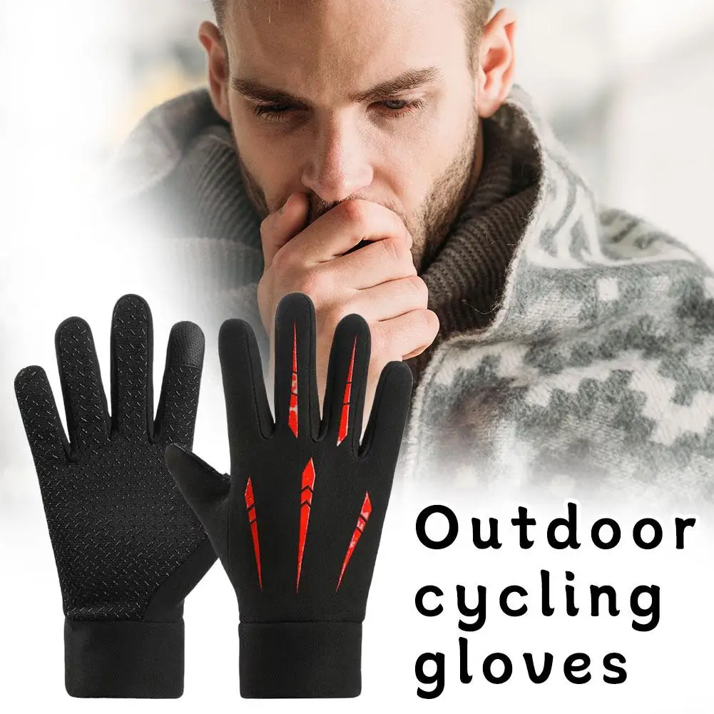 Guantes de fútbol impermeables con agarre térmico, jugador de ciclismo de campo, bicicleta de campo, deportes al aire libre