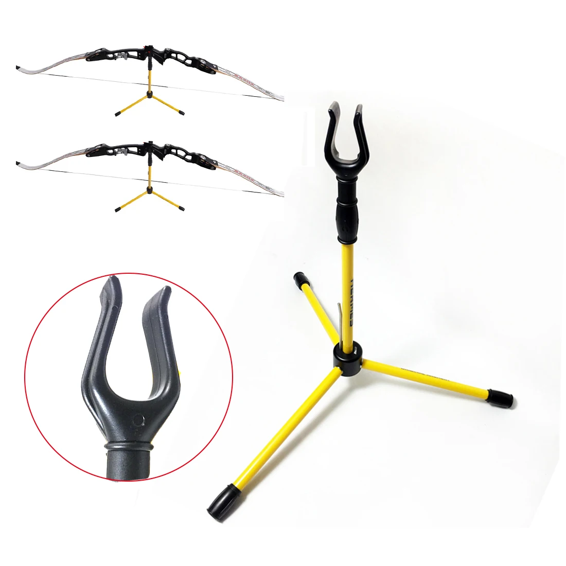 

1pcs New Decut Archery Recurve Bow Stand Bow Holder Assemble Hanger for Hunting Outdoor Sports