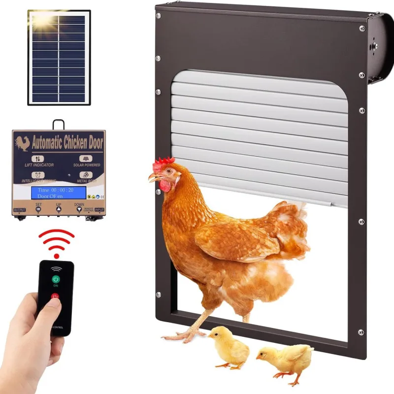 

Household Multi-function Solar Chicken House Door Auto Switch Anti Clip Remote Control Door Lock