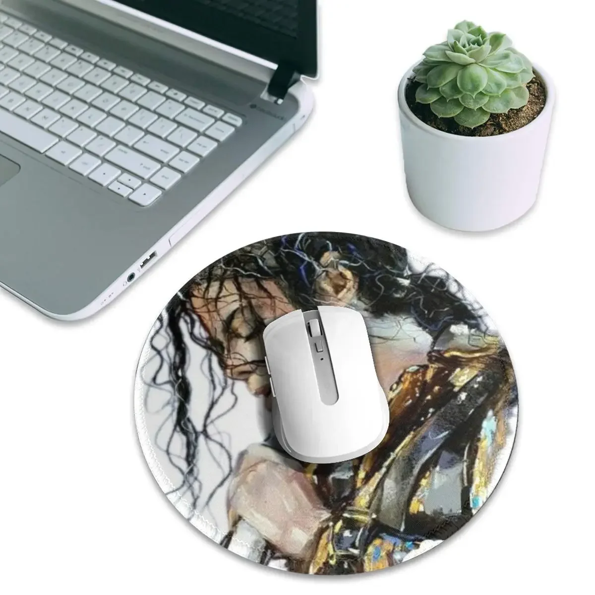 Michael Jackson Musicians Singers Dancers Round Mouse Pad Computer Keyboard Mouse Mat Gamer PC Desk Mat Office Table Mats