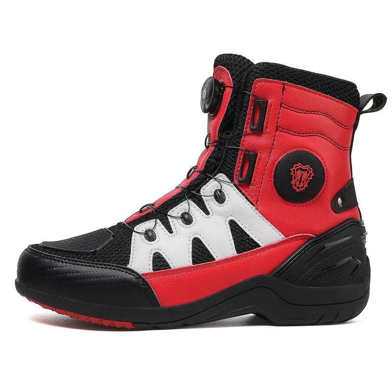 

Motorcycle protective boots unisex mesh fashionable breathable non slip four seasons cycling road riding boots journey equipment