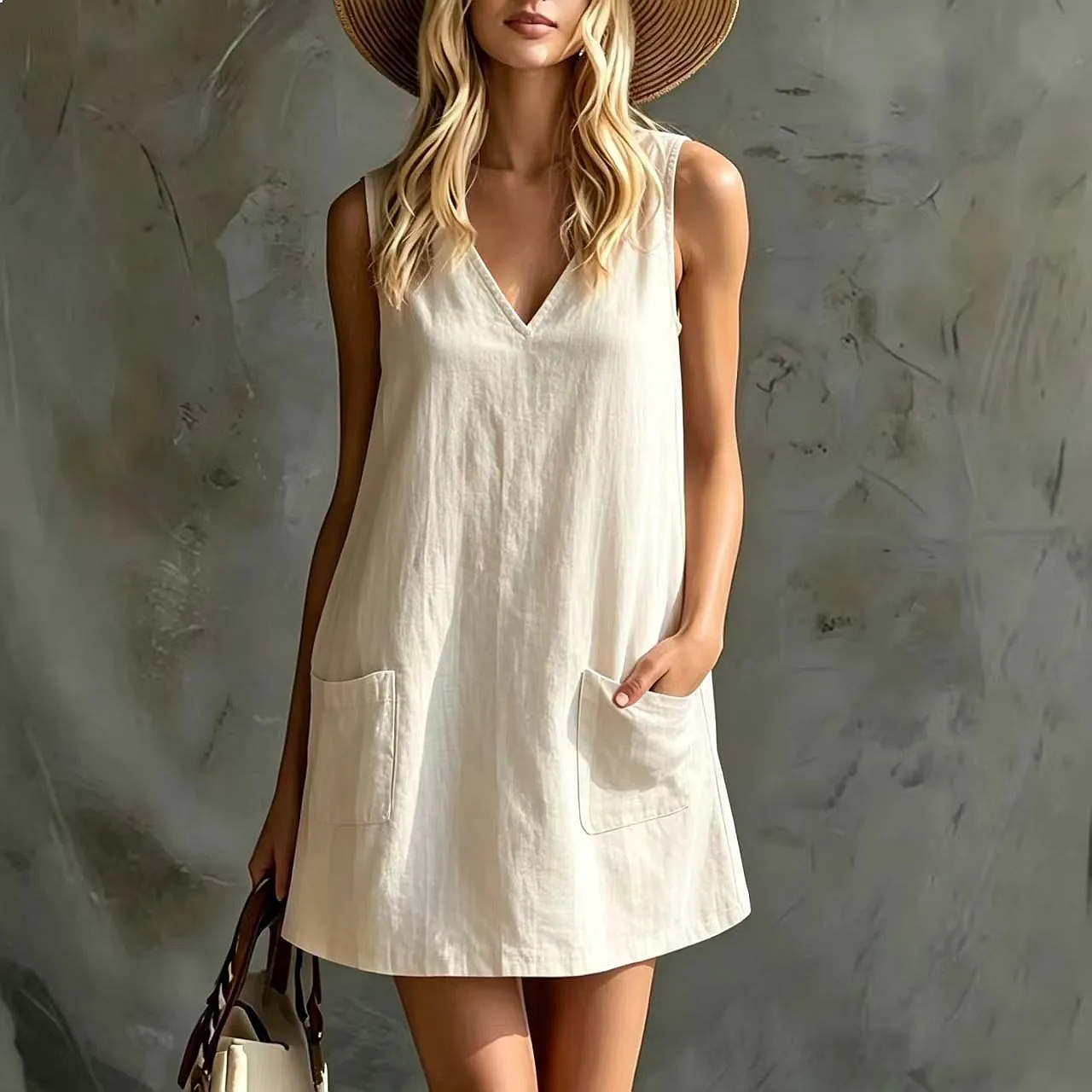 Cotton Linen Jumpsuit Women Casual Overall Playsuit Spring Summer Loose Fit Romper