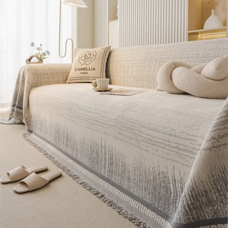 럭셔리 프리미엄 소파 커버 2025 풀 커버리지 미끄럼 방지 올 시즌 소파 보호대 우아한 홈 장식 미끄럼 방지 던지기 쿠션