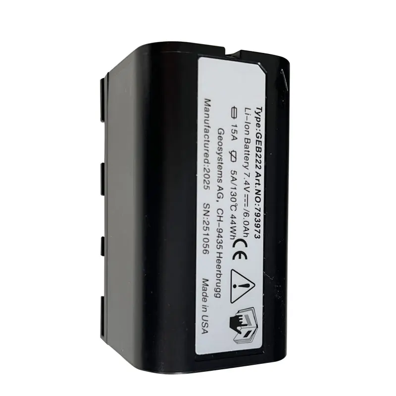 Akumulator GEB222 do tachimetrów Leica TS02 TS06 TS09 TS12 TS16 ATX1200 GPS1200 GRX1200 7.4V 6000mAh, instrument geodezyjny