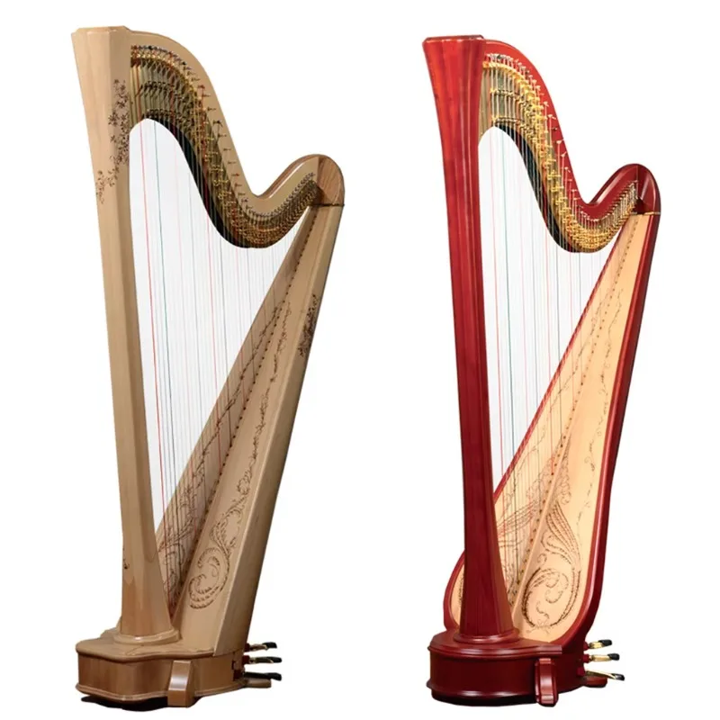 Classical Professional Pedal Harp Level Harps Premium 47 Strings Harp Sound Excellence High Quality for Artist Orchestra Players