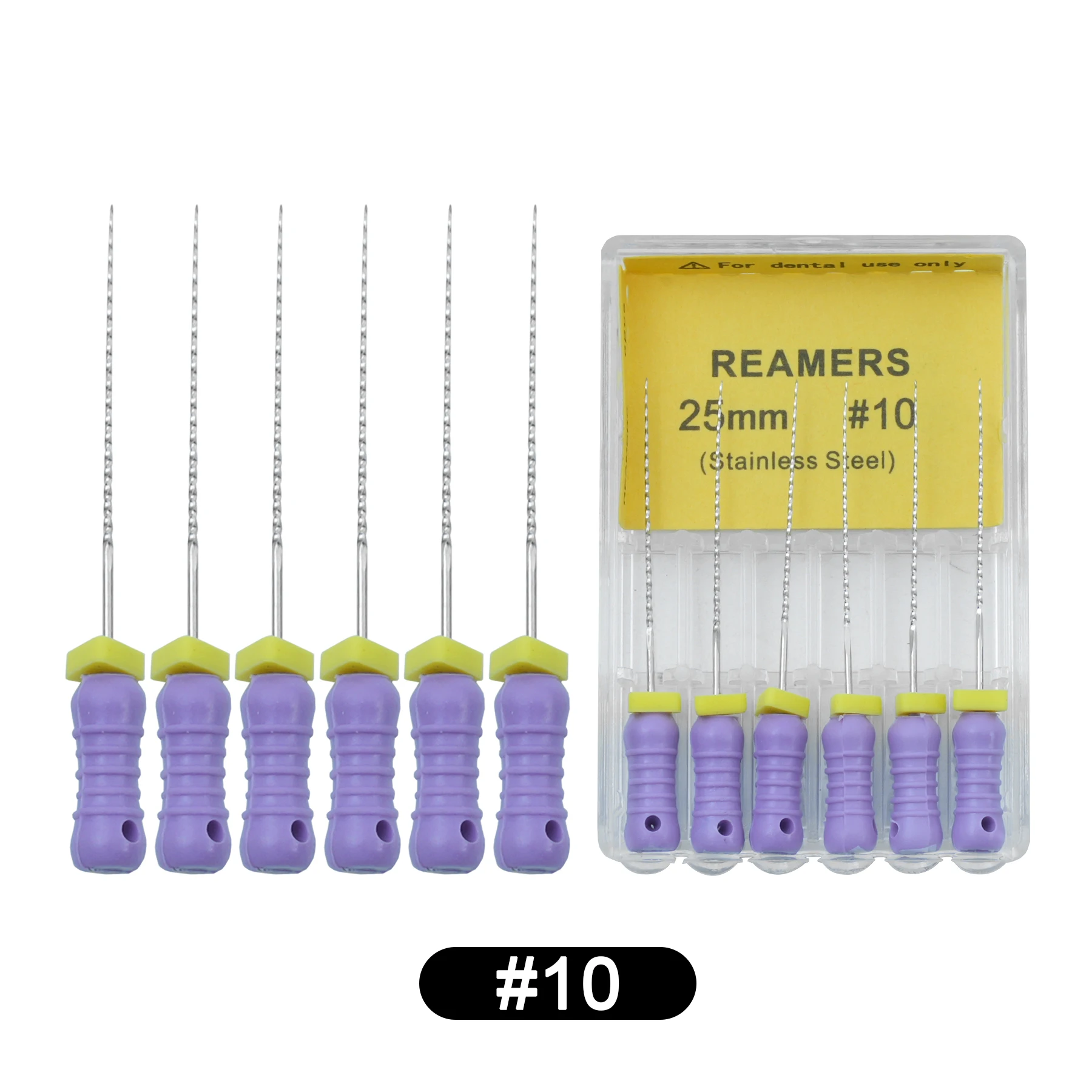 6Pcs/box WELLCK Dental Reamers Root Cannal Endo File Stainless Steel Hand Use #15-40 Endodontic Dentistry Treatment