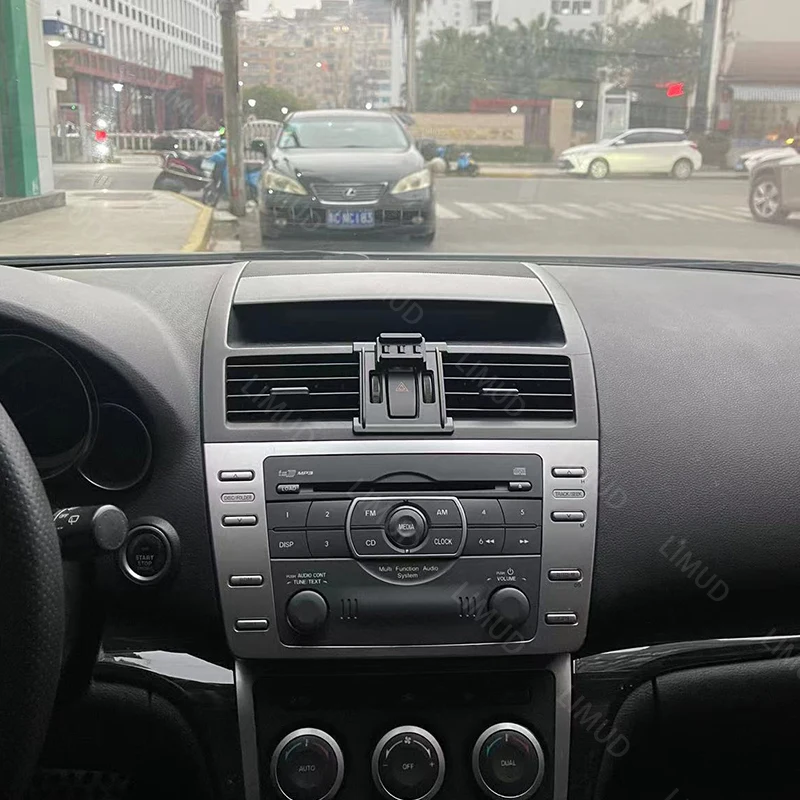Car Phone Holder For Mazda 6 2009 2010-2013 2014 2015 Gravity Bracket Dedicated Fixed Base Wireless Charging Auto Accessories