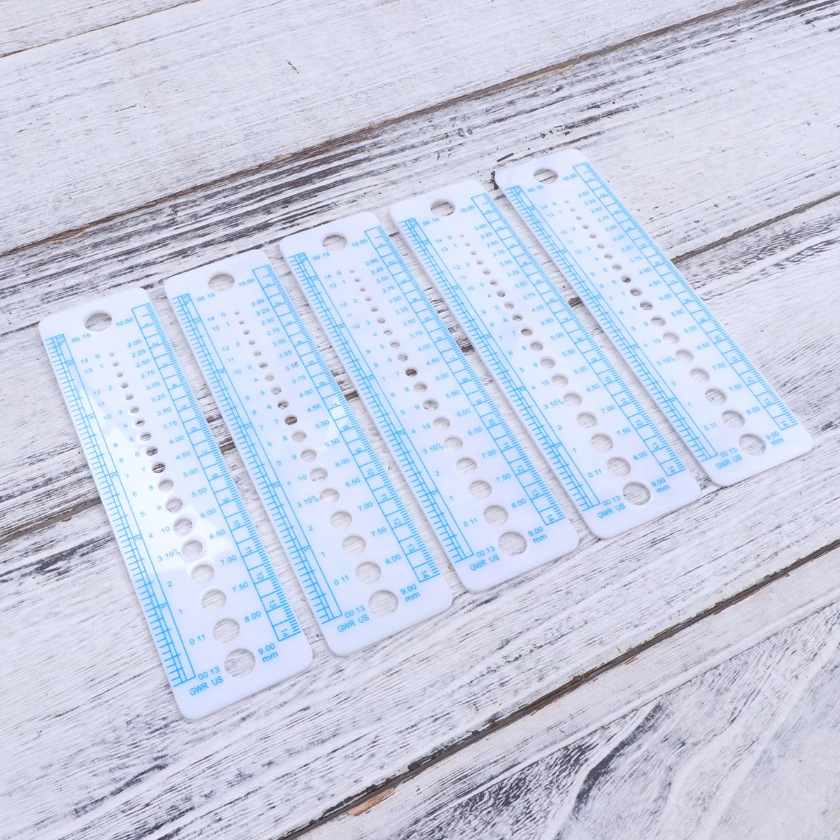 10 Pcs Measuring Ruler Knitted Straight Quilting Multifunction Cartoon Plastic Durable Precision Scale Home Office School Craft