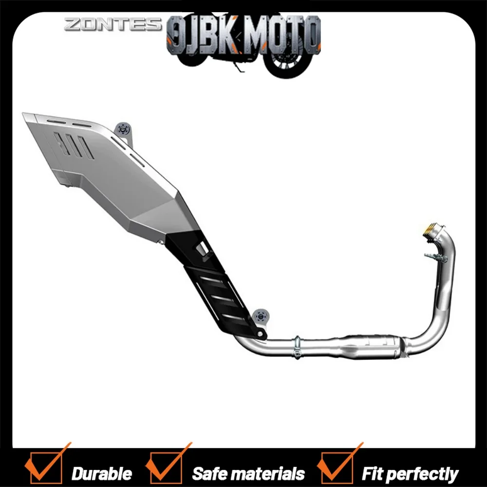 【Perfect fit】Motorcycle front and rear muffler exhaust pipe assembly anti-scalding plate cover sensor for ZONTES 703F 703-F 703F
