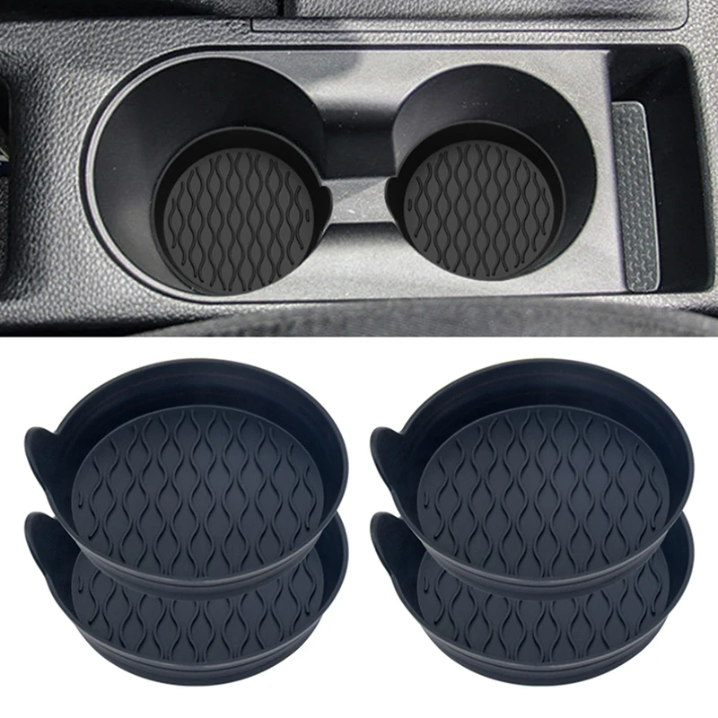 

Car Coaster Non-Slip Silicone Mat Auto Interior Anti-Slip Cup Pad Water Drink Holder Decor Accessories