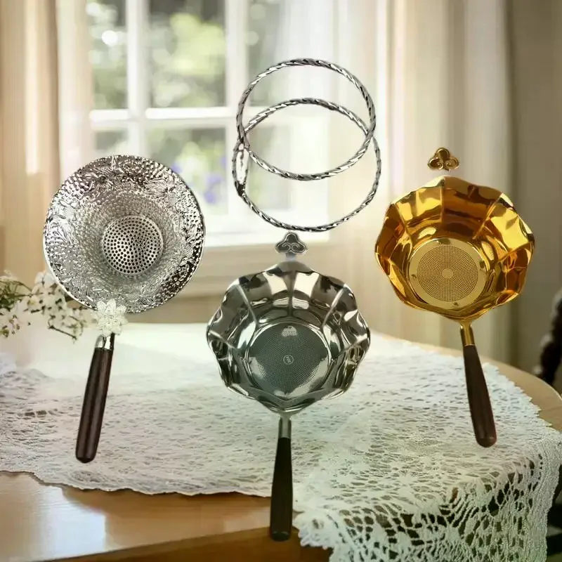 المطرقة منقوشة الأسماك مصفاة شاي الشاي الملحقات المعدنية الشاي تصفية شبكة سبيكة فاصل اكسسوارات المطبخ #2