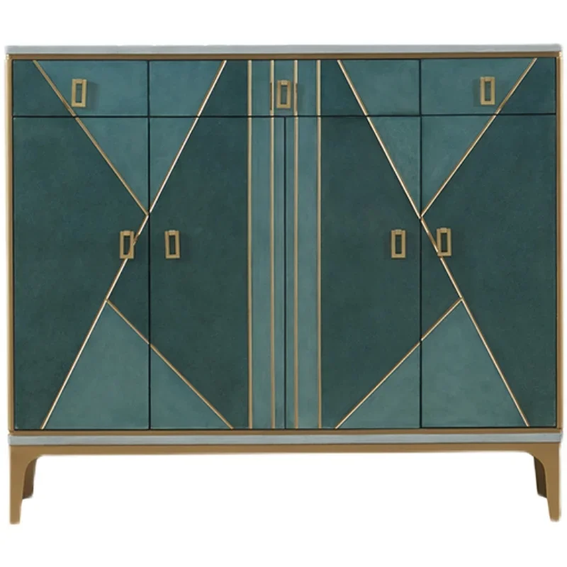 

Entrance cabinet light luxury style post-modern solid wood decoration Italian minimalist locker foyerL