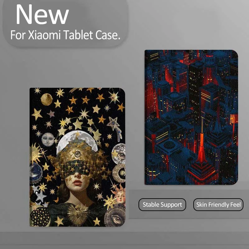 

Чехол для планшета Cartoon City Night Cool для Xiaomi Redmi Mini Pad SE K 2 4 5 6 7 8 2023 2025 11 8.8 11.2 10.1 Pro, подарок