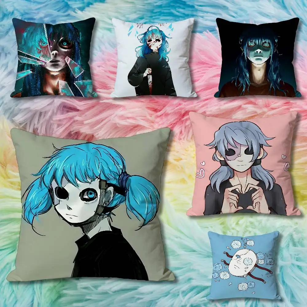 

Game S-Sallys F-Face Anime Celebrity Merchandise All-Match Printed Pillow Case Sofa Car Office Room Decoration Protector