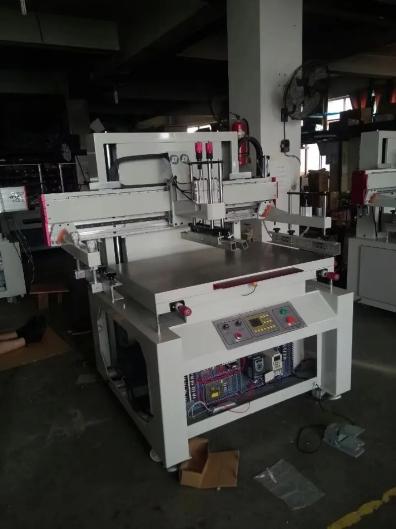 High speed electric flat vertical serigraphie serigraphy silk screen printing machine