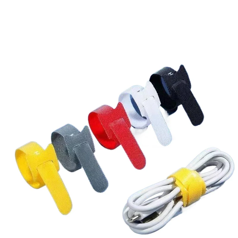 Self-Adhesive Velcro Cable Ties Reusable Wire Organizer for Home Office Desk Data Cable Management & Cord Tidying