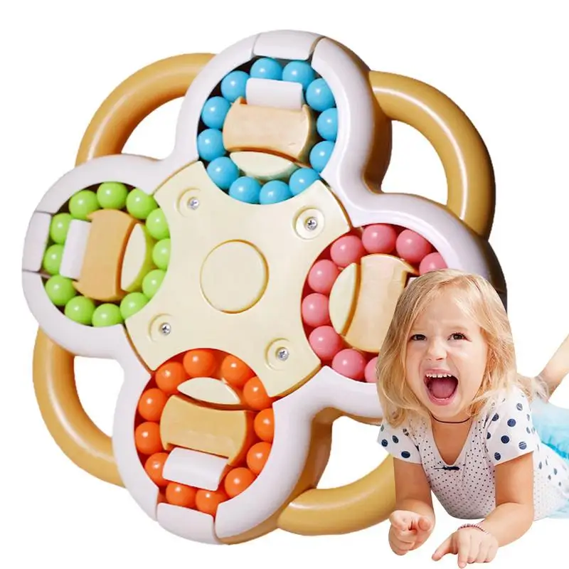 

Magic Bean Puzzle Toy Funny Spinner Beads Fidget Toys Stress Relief Brain Teaser Learning & Education Toys For Kids