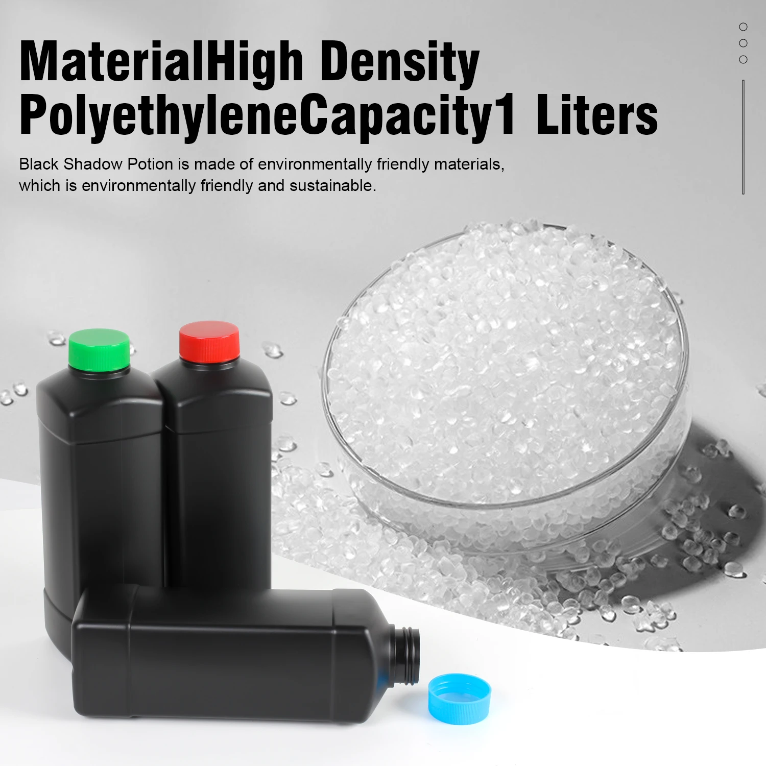 eTone 1000ml Negatives Film Developer Storage Bottles Chemical Liquid Container Darkroom 135 120 4x5 Film Developing Supplies
