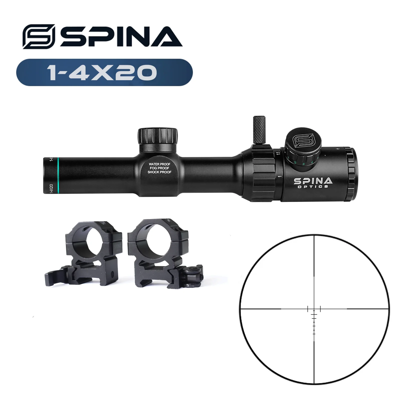 

Tactical LPVO Classic Retro 1-4x20 Scope ,200mm compact,Quick Installation