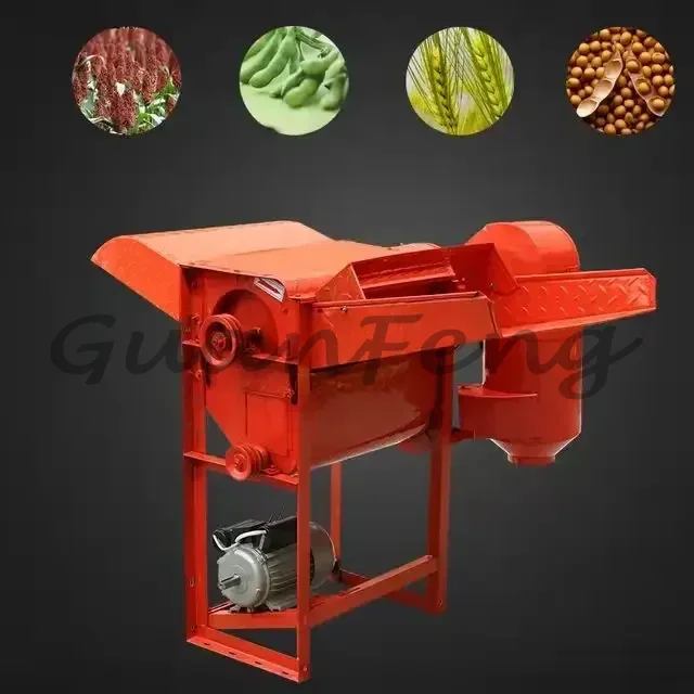 Small High Efficiency Grain Thresher, Household Agricultural Crop Separator for Wheat, Paddy Rice & Sorghum Threshing