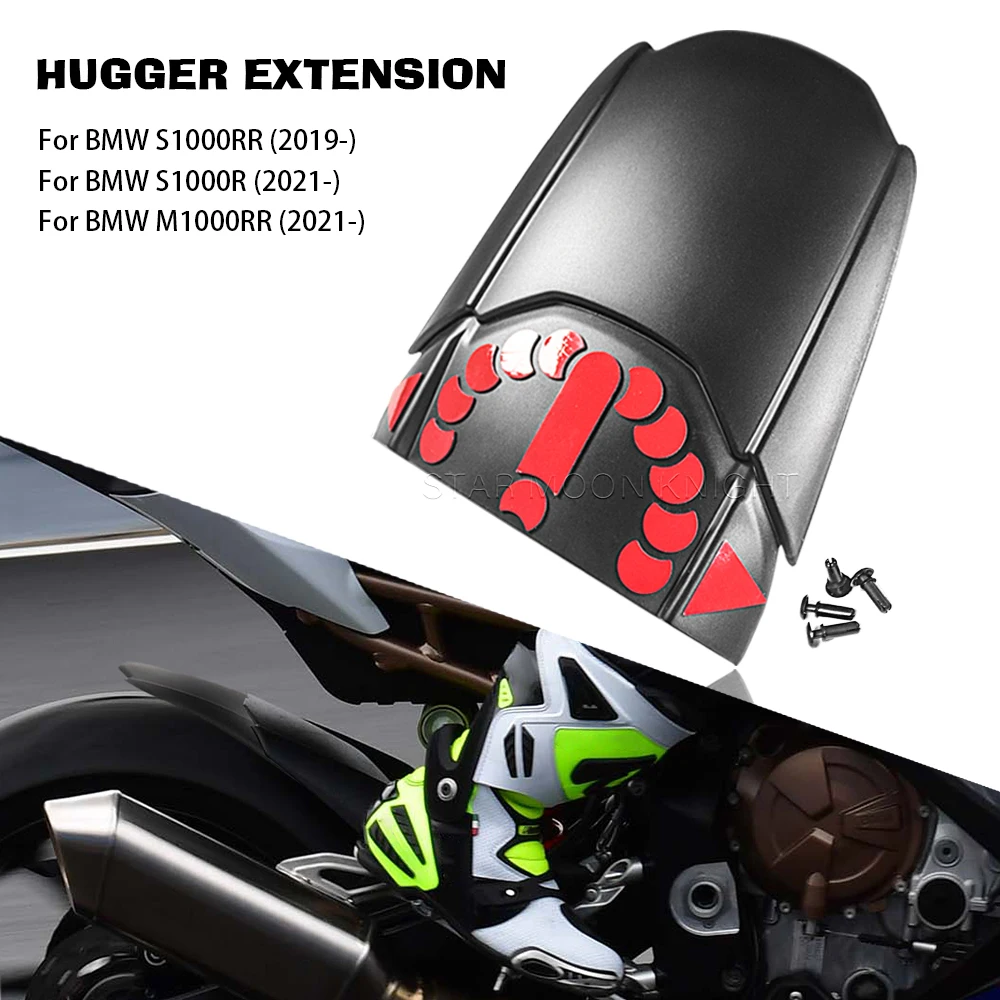 

For BMW S1000R 2021- S1000RR 2019- M1000RR M 1000 RR S 1000 R RR Motorcycle Rear Fender Mudguard Extender Hugger Extension