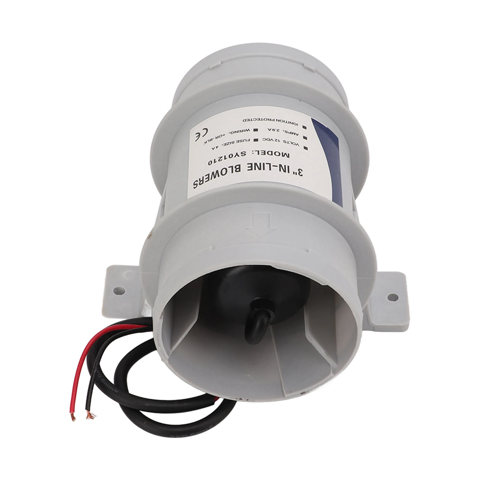 

12V Silent Inline Blower for Yachts Boats Air Circulation Inline Marine Bilge Air Blower Inline Blower Compact Bilge Blower Fan