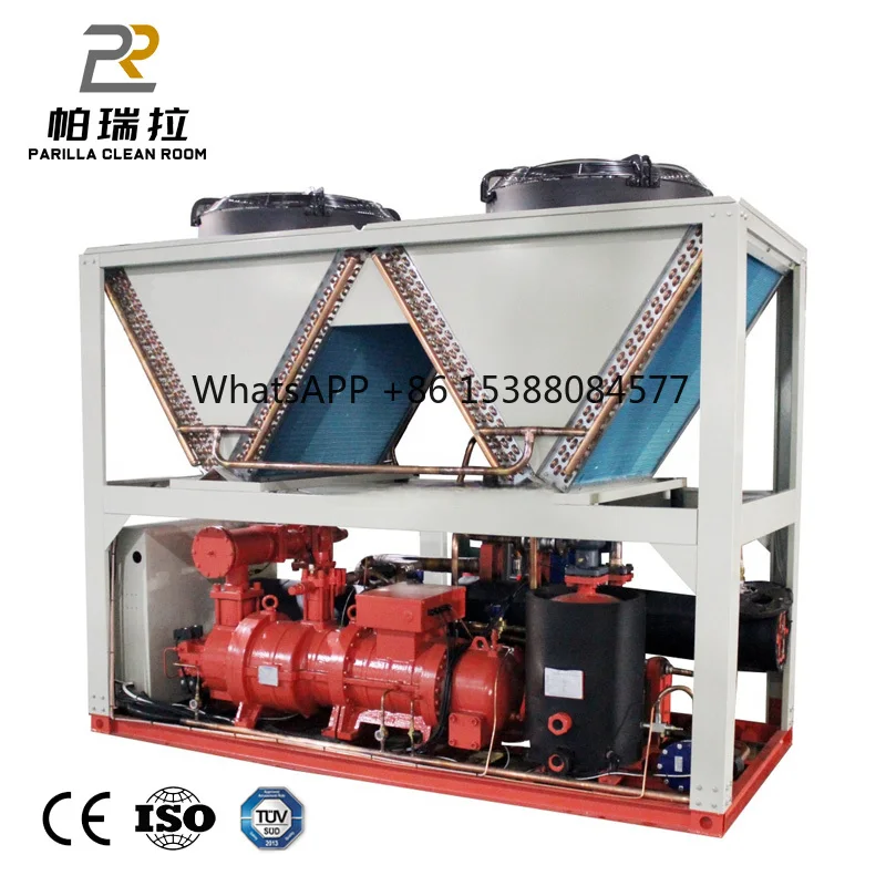 Bomba de calor de fuente de aire Industrial COP 4,8, aire acondicionado de aire a agua con Control remoto CE para almacén de Kuwait