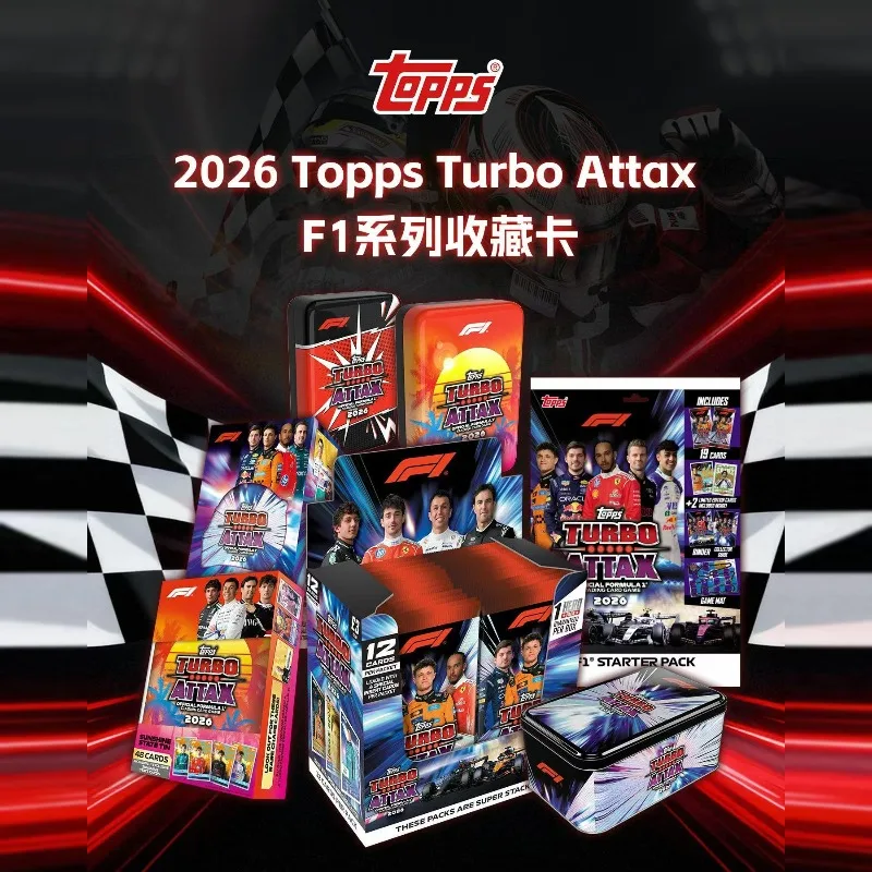Genuine Topps 2026 Turbo Attax Formula 1 F1 Collectible Cards Racing Trading Card Game Souvenir Gift for F1 Motorsport Fans