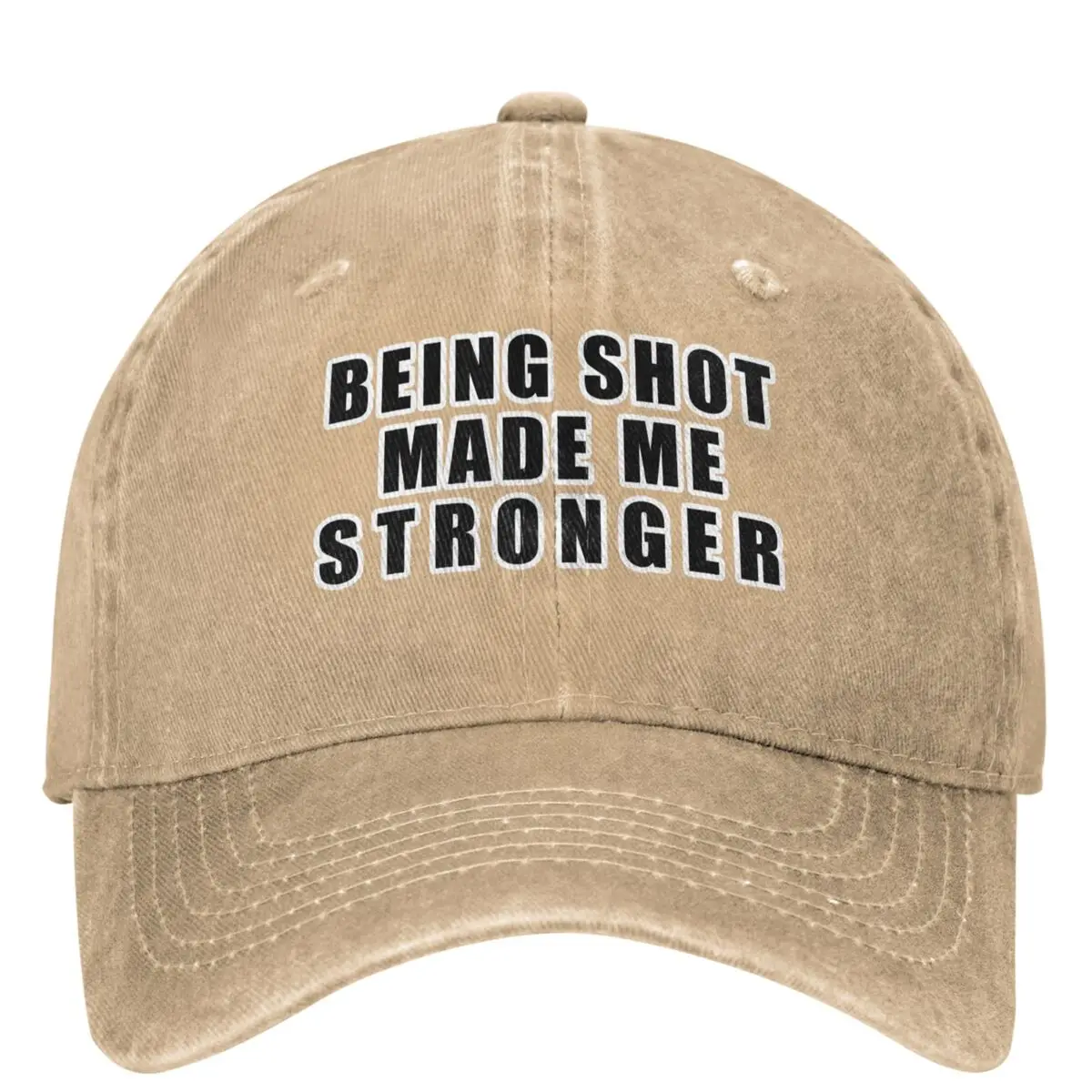 

Stronger Trump Washed Baseball Cap Shot Make Me Stronger Casual Trucker Hat Summer Men Women Outdoor Gym Sunshade Baseball Caps