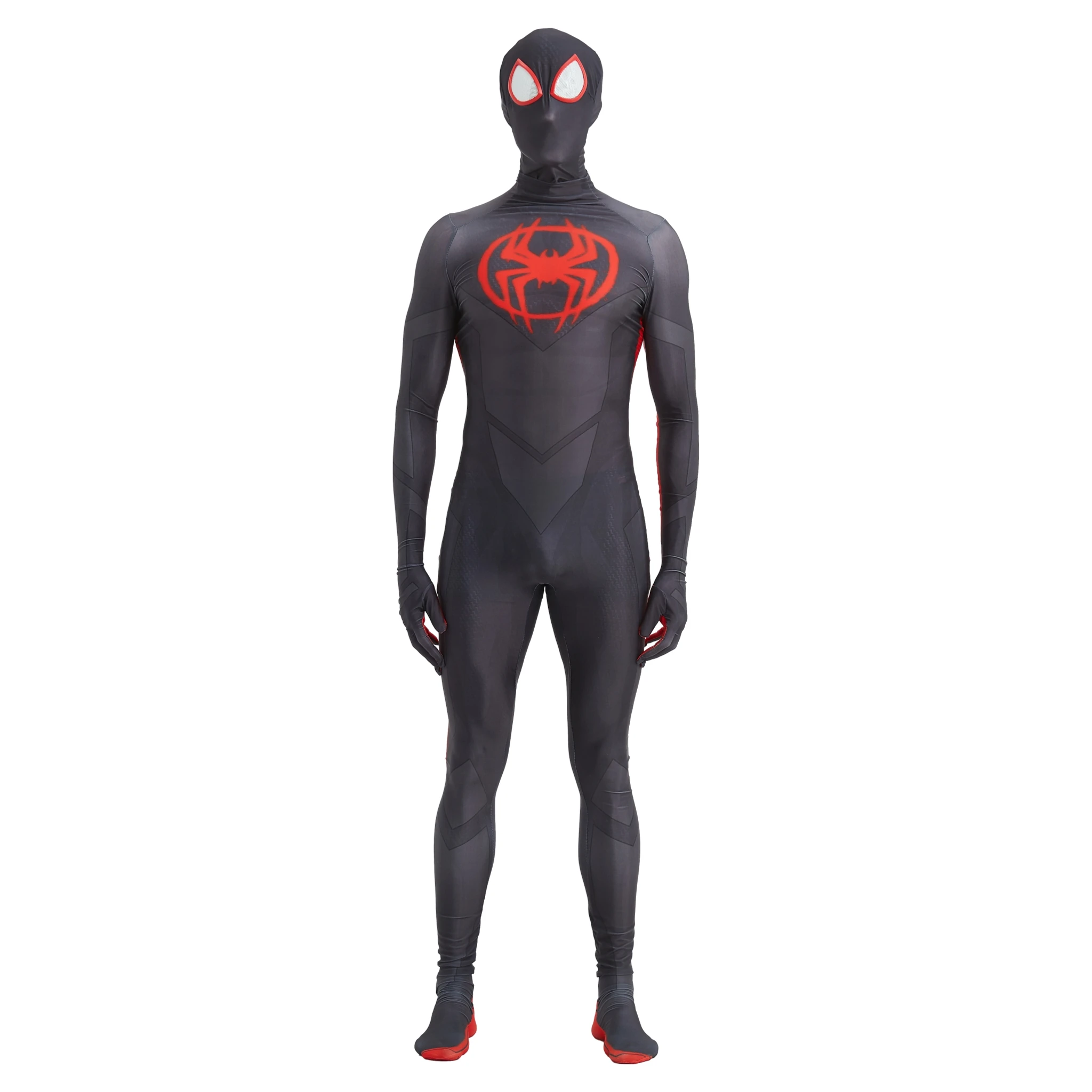 Miles Morales Cosplay Costume Superhero Zentai Suit Bodysuit Spiderman Halloween Costume for  Adult Party Outfit Superhero