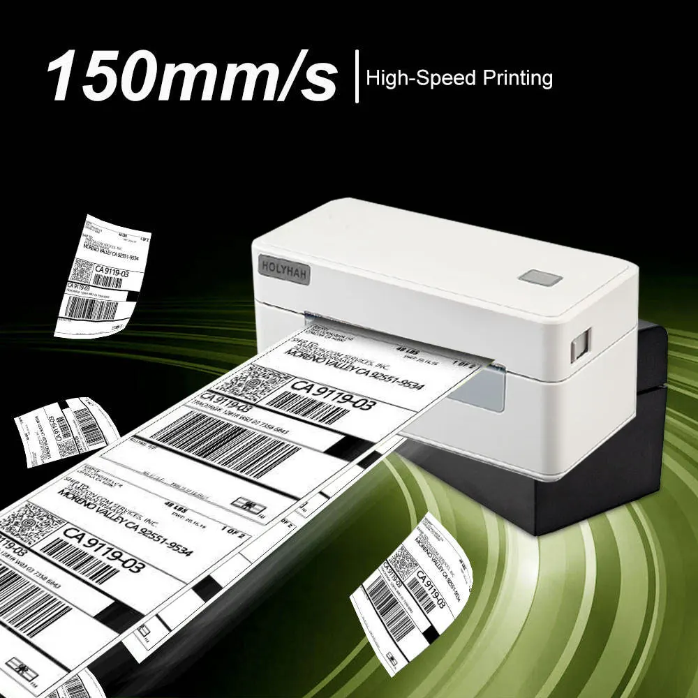 Imagem -03 - Polegadas Impressora de Etiqueta Térmica Label Maker 4x6 Barcode Printer Usb Bluetooth Wifi Suporte 26110 mm Label 4