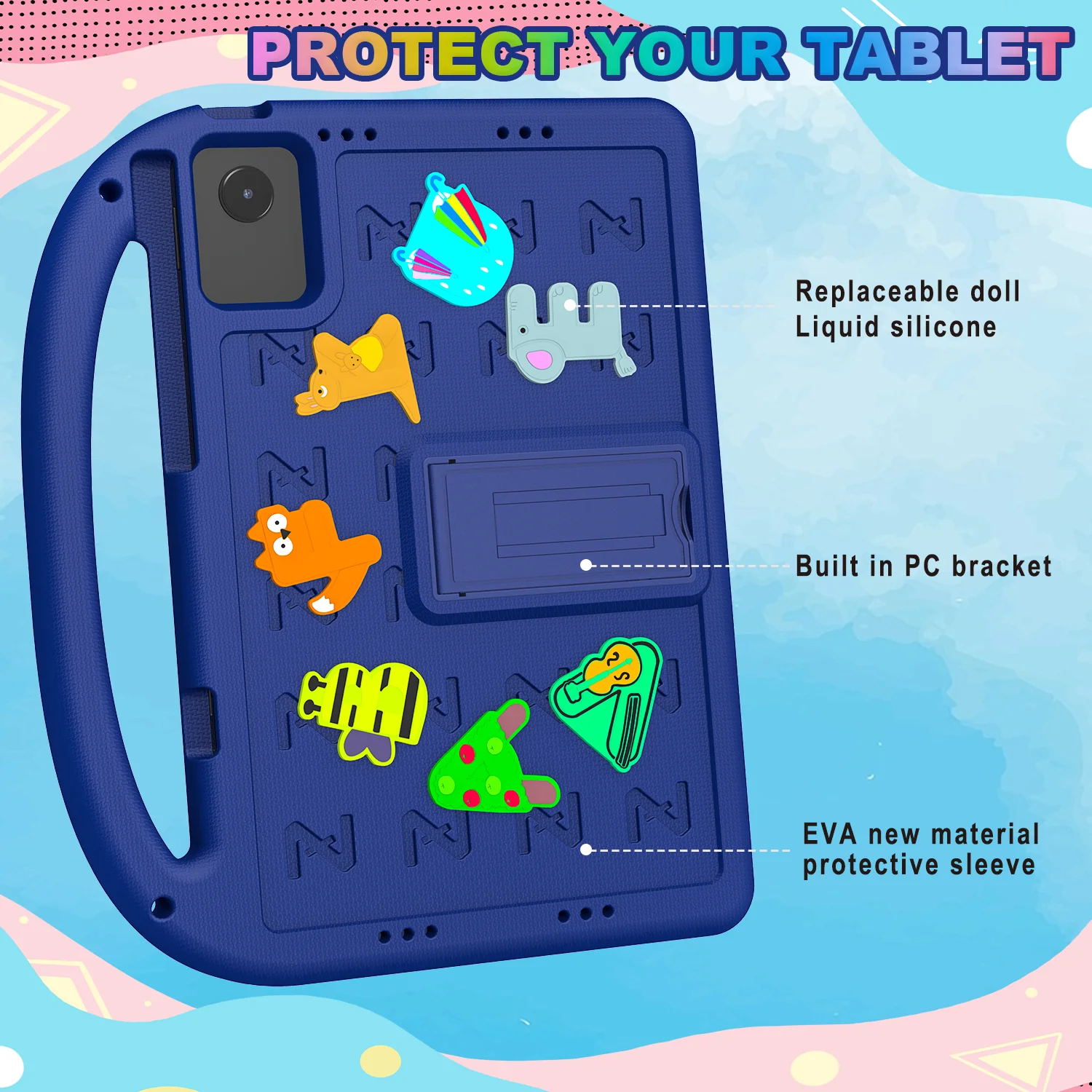 Shockproof Kids EVA Case for Lenovo Xiaoxin Pad 12.1 2025 TB365FC Idea Tab Plus 12.1 inch with Shoulder Strap Stand Handle