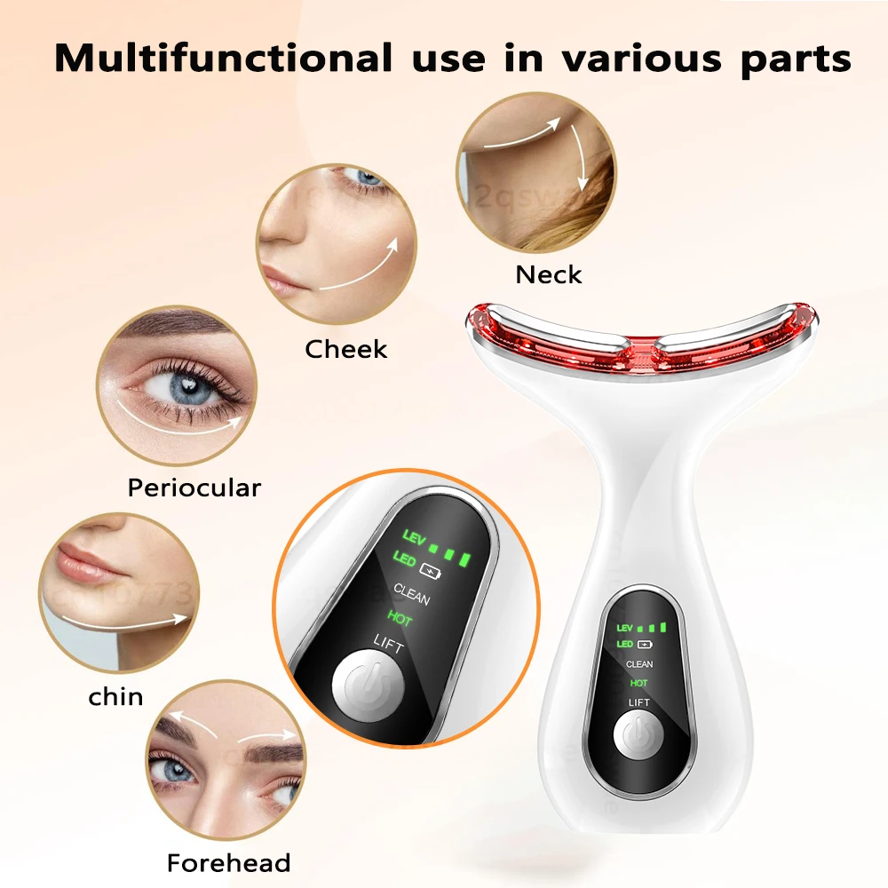 Face Lift EMS Microcurrent Neck Lift Device Slim Massager Facial Lifting Tightening Face Wrinkle Remover Facial Massager