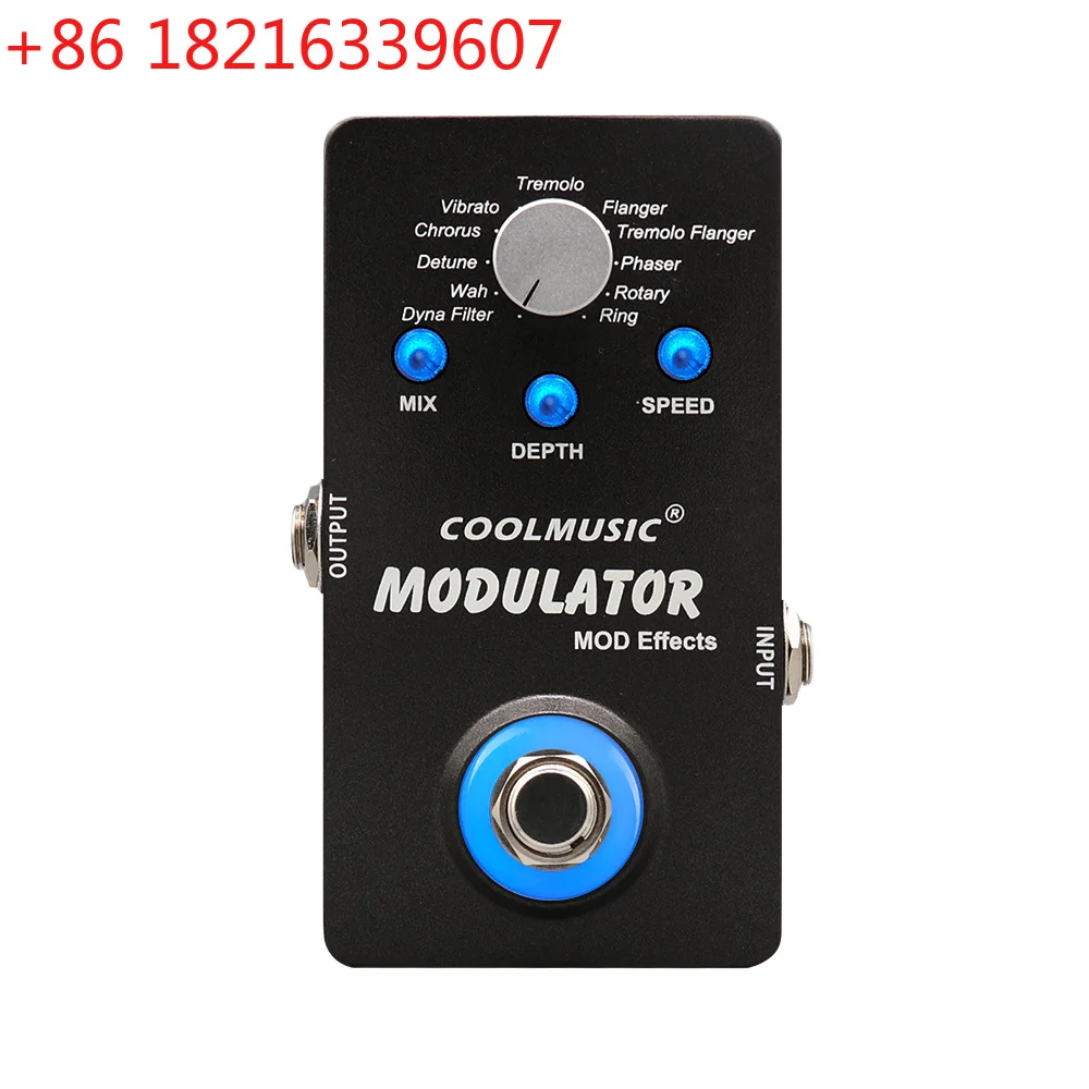 YAO  Electric Guitar Multieffect Compressor Pedal Digital Modulator Multi Effects Wah Reverb Chorus Flanger Phaser Vibr