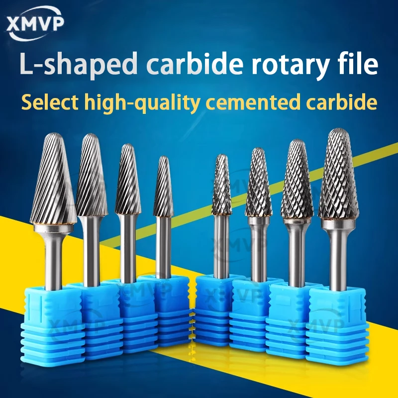 

Alloy grinding head, rotary file, tungsten steel milling cutter, L-shaped conical grinding head, metal grinding