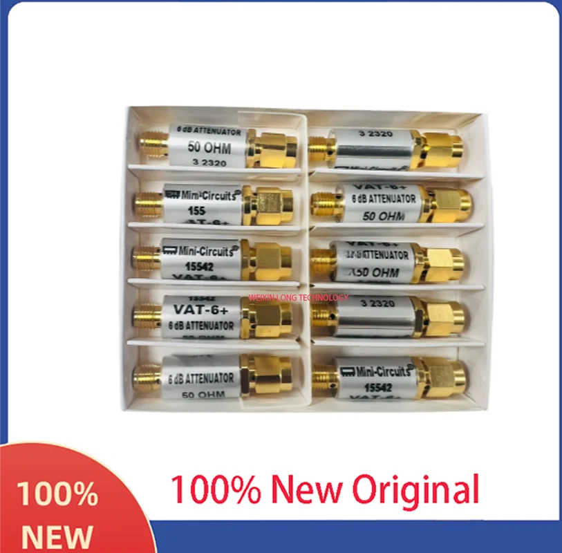 VAT-6+ 6dB RF coaxial fixed attenuator 50 ohm 1.9-6GHz