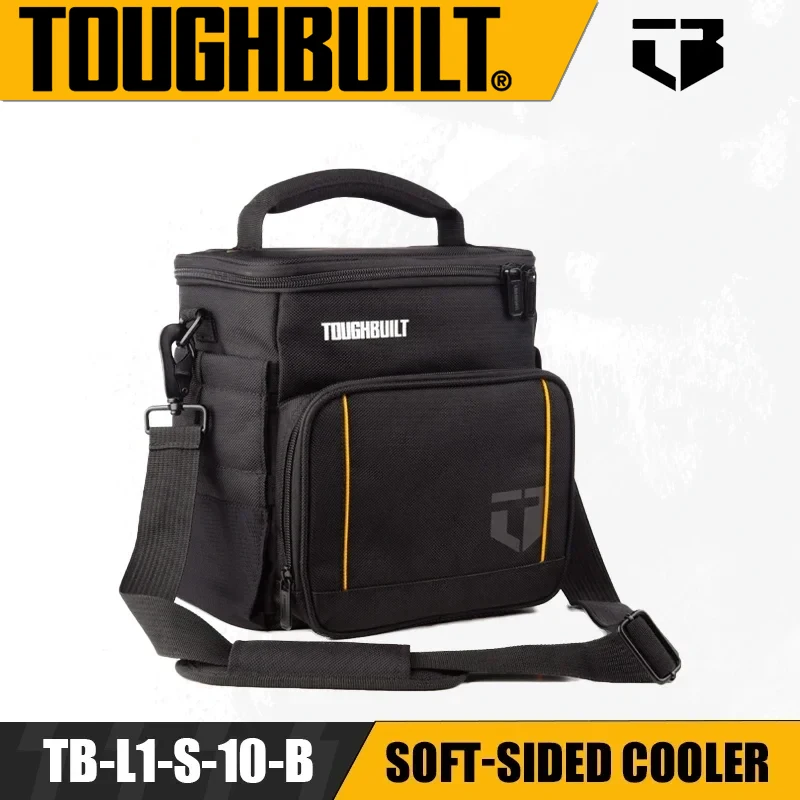 

TOUGHBUILT TB-L1-S-10-B Soft-Sided Cooler Outdoor Foldable Insulated Cooler Fresh Camping Work Lunch Bag