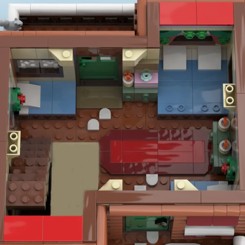 3021 قطعة MOC وحدات جبال الألب لودج XL تعديل نموذج بناء لعبة كتل لتقوم بها بنفسك فكرة إبداعية التعليم هدايا عيد الميلاد عيد الميلاد #3