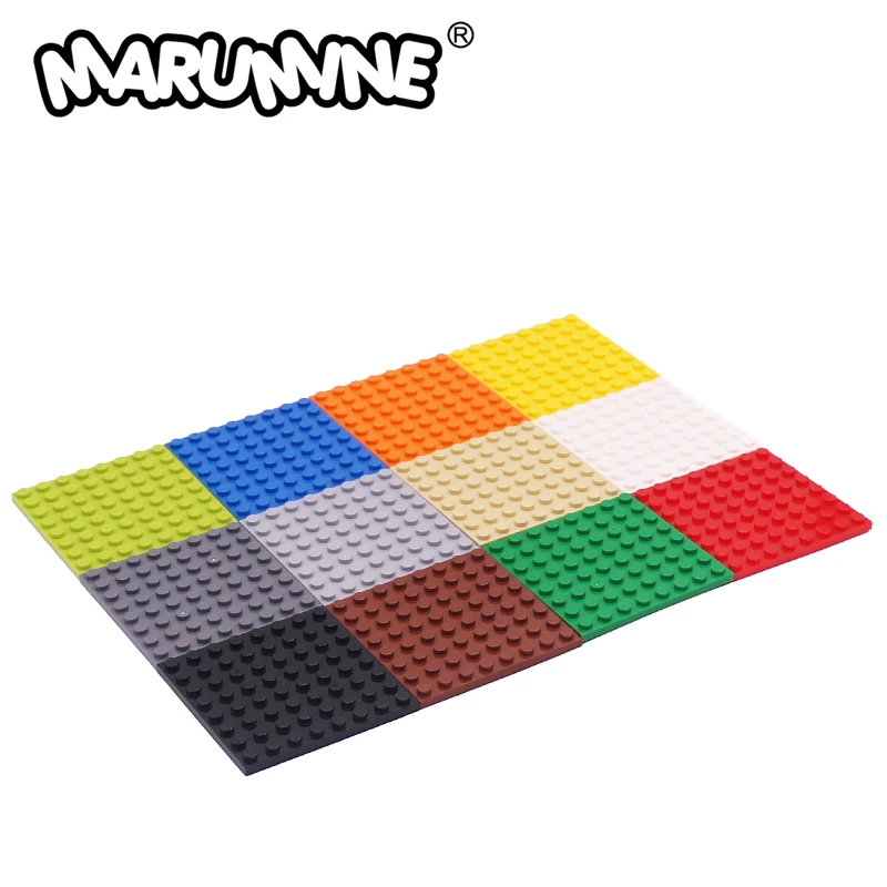 MARUMINE 5PCS 8x8 Baseplate Particles Building Blocks Base Board Compatible with 41539 DIY Classic MOC Bricks Floor Accessories