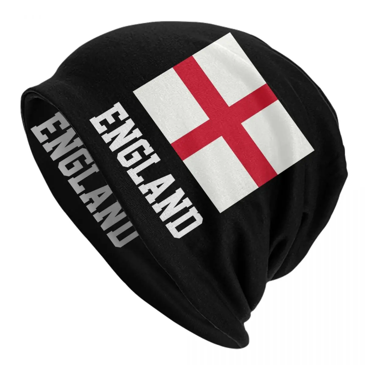 Flaga anglii Skullies czapki czapki mężczyźni kobiety Unisex odkryty zima ciepła czapka z dzianiny dorosłych UK flaga Union Jack brytyjski dumny