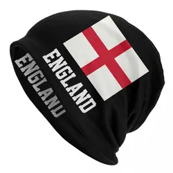 Flaga anglii Skullies czapki czapki mężczyźni kobiety Unisex odkryty zima ciepła czapka z dzianiny dorosłych UK flaga Union Jack brytyjski dumny kapelusiki dziecięce