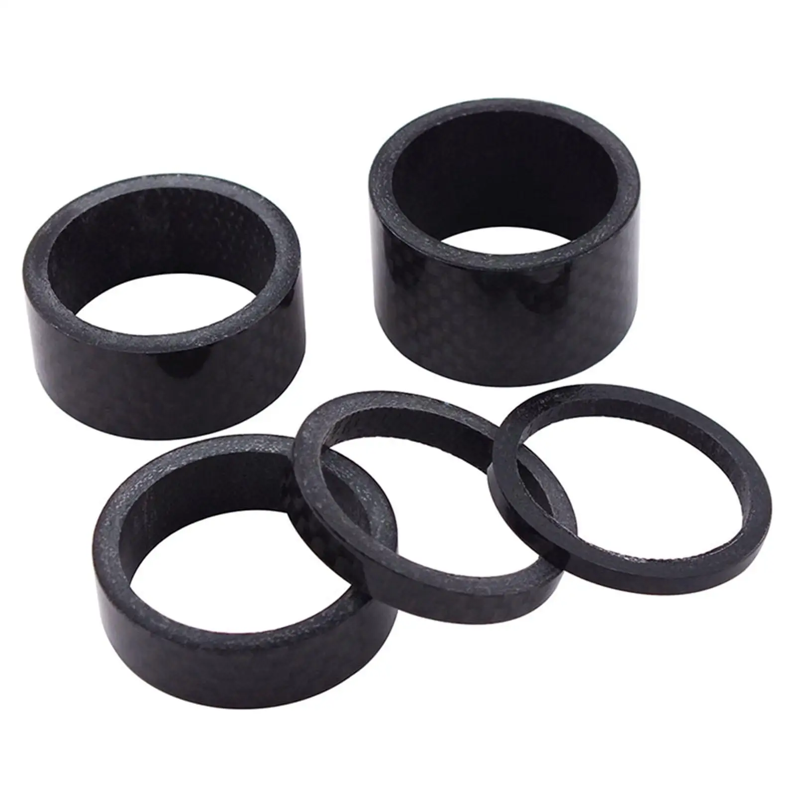 5 Pieces Bike Headset Spacer Replacement for 1 1/8 inch Headset Mount Spacer