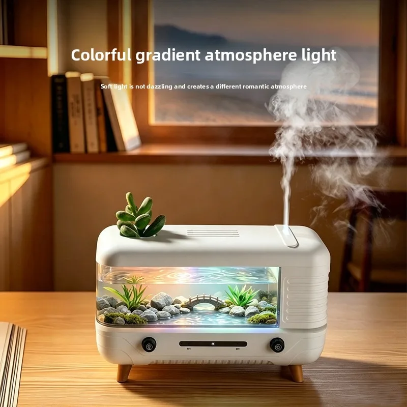 New waterscape DIY aromatherapy machine colorful lights high value atomization delicate humidifier Qixi Festival gifts