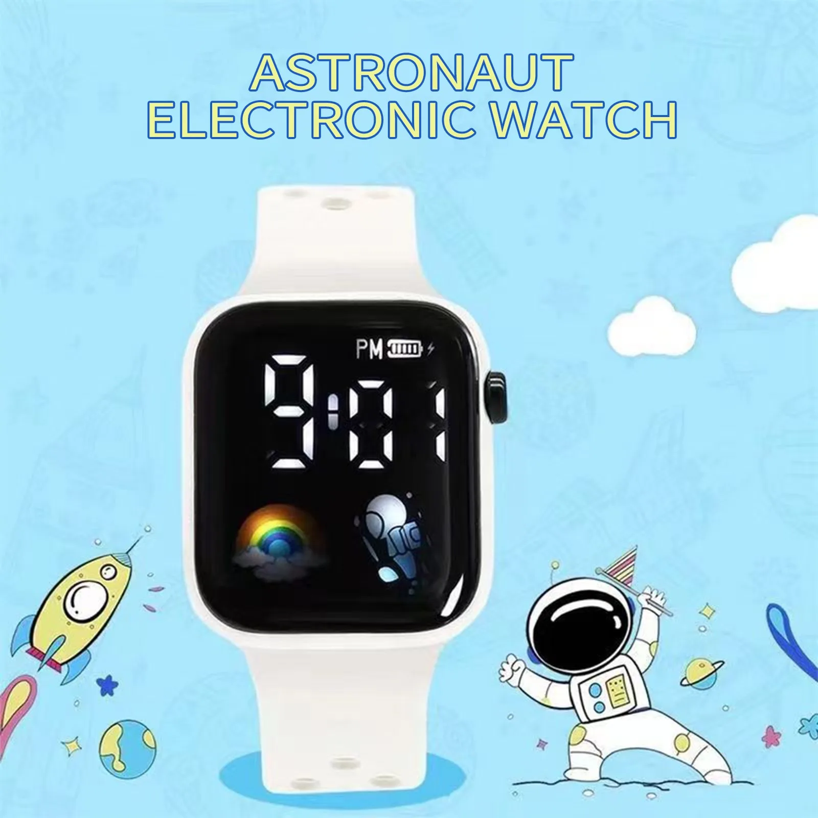 

Детские часы, подходящие для студентов, уличные электронные часы, экранные часы, отображение времени